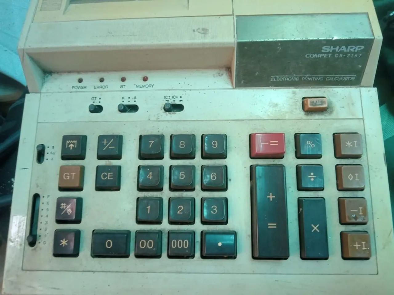 R$85 Máquina de Calcular de Rolo séc passado. - Foto 2