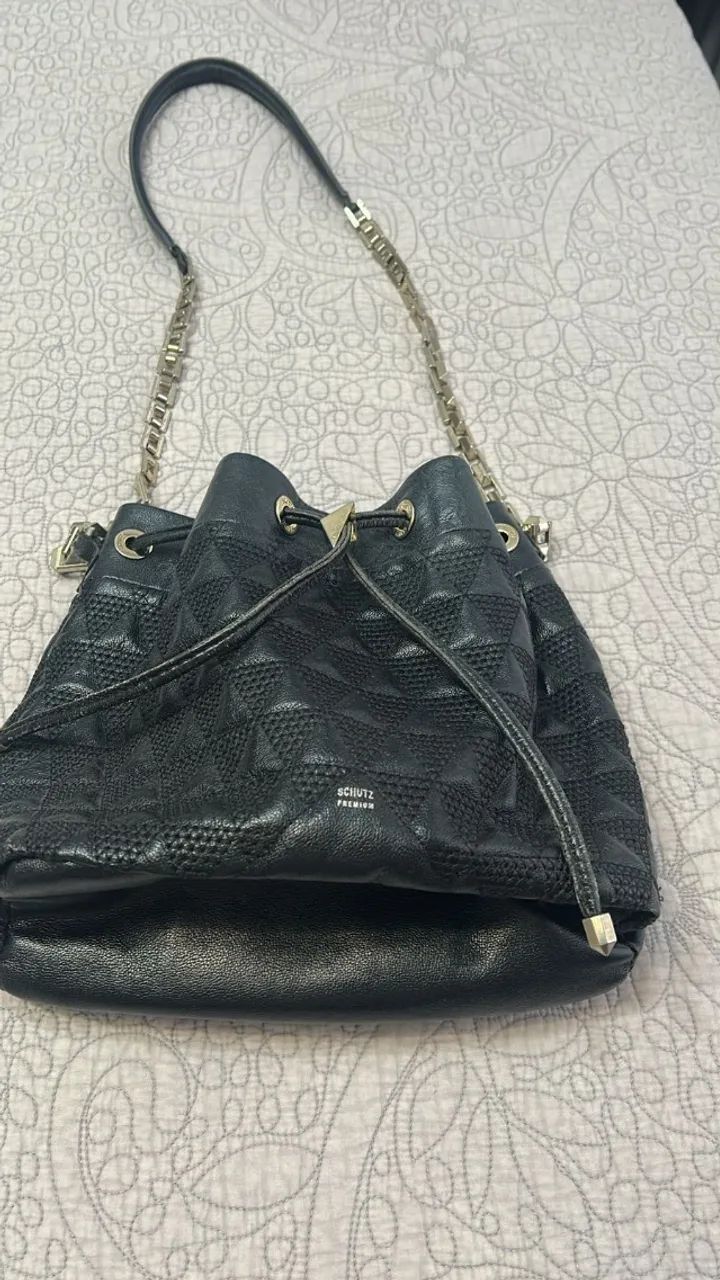Bolsa de couro Schutz premium preta