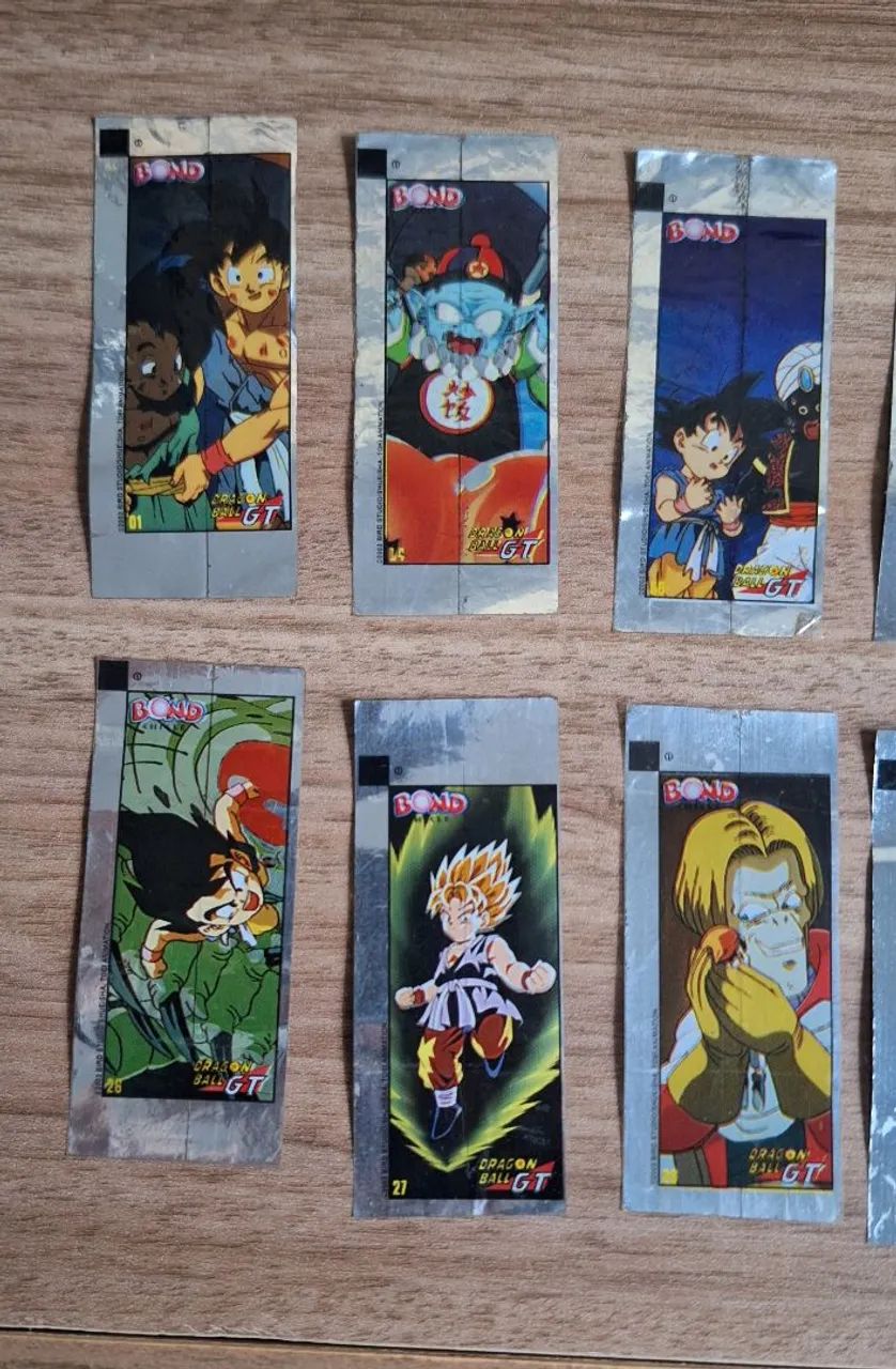 19 Figurinhas Dragon Ball GT Bond chicle