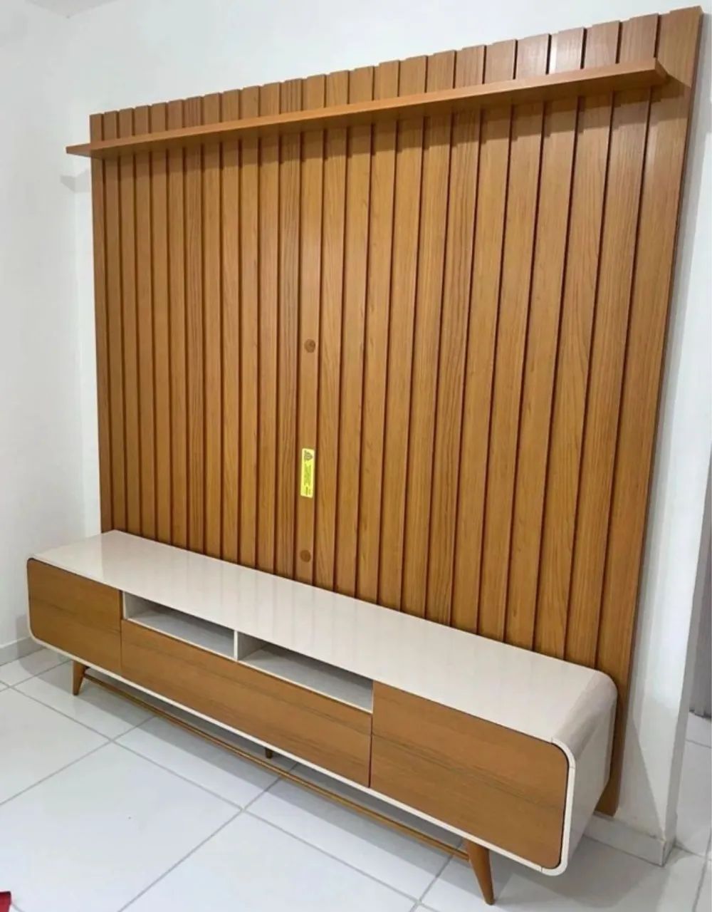 Painel Módulo Ripado + Rack Bancada para TV até 85" (Novo) Entrega Grátis!  - Foto 2