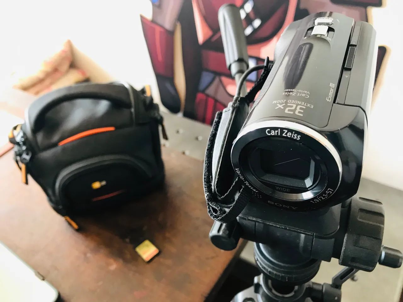 Filmadora Sony com Projetor 100 pol integrado - raridade! - Foto 5