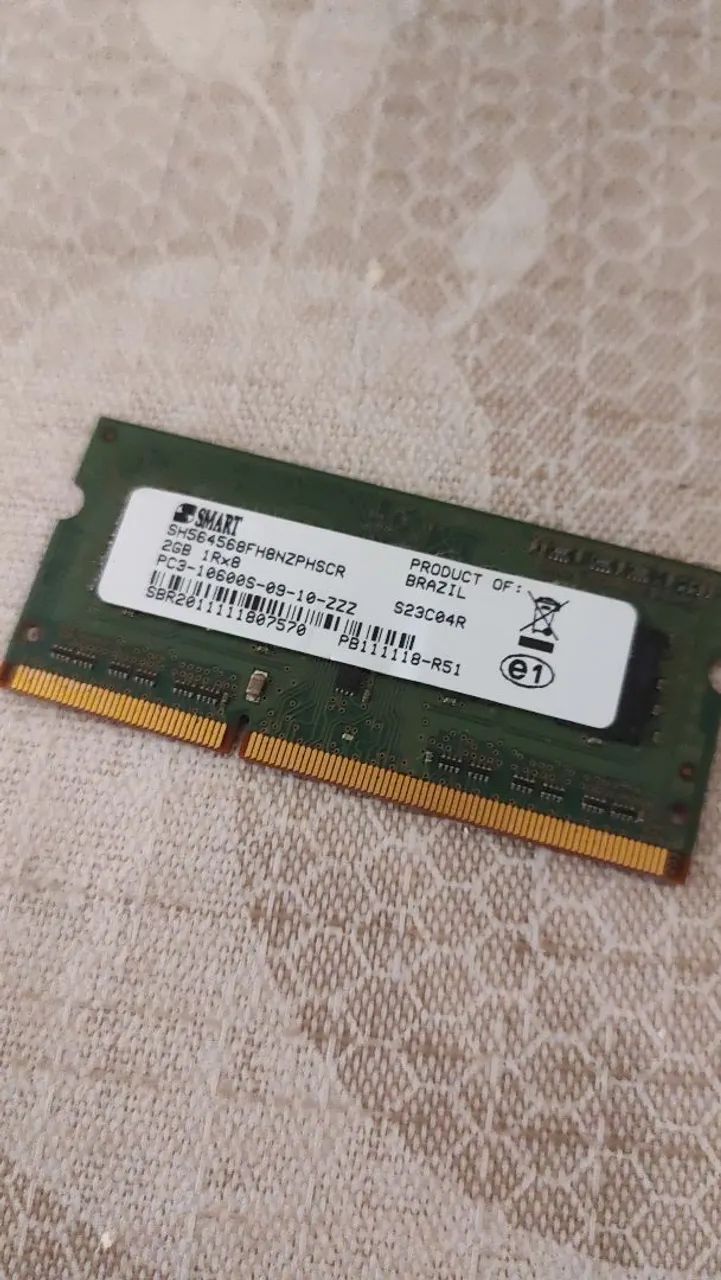 Memória RAM DDR3 2GB (notebook)