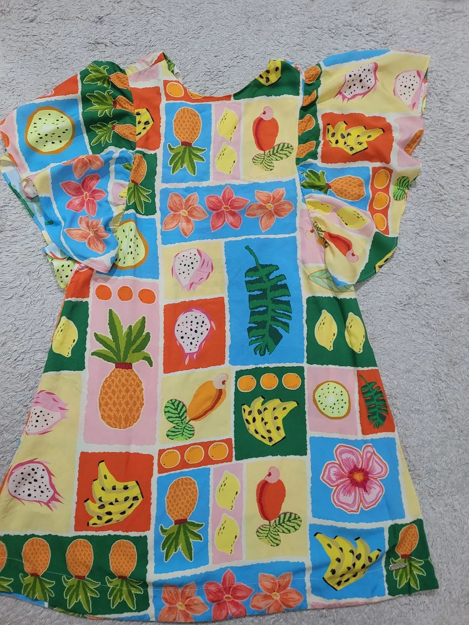 Vestido Infantil Tropical