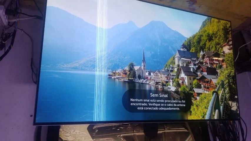 Tela da  TV LG OLED55B7P  COM  DETALHES