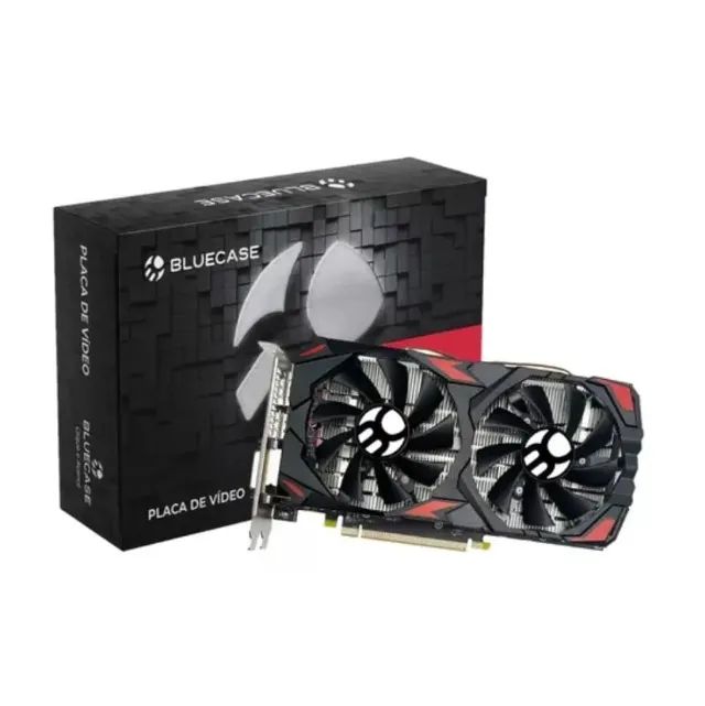 Placa de Vídeo Bluecase AMD RX 580 8GB GDDR5, 256 BITS, DP, HDMI, DVI - BP-RX580-8GD5D2BX