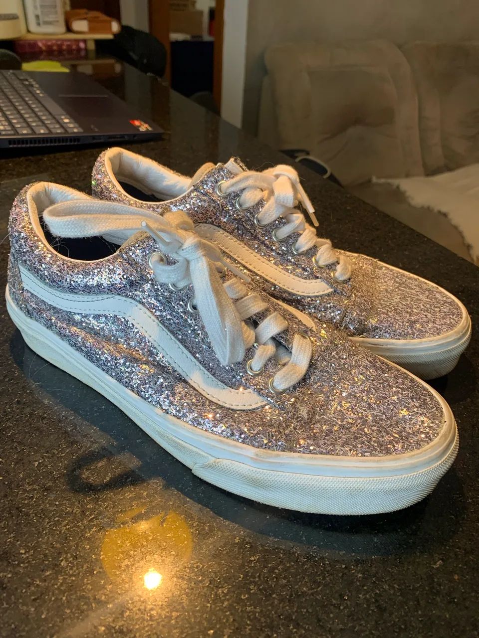 Tênis VANS brilho feminino 37/38 (pouco uso) Calçados