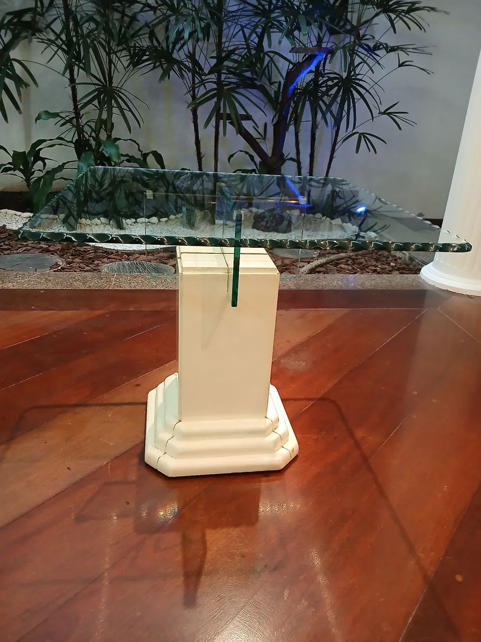 Mesa de vidro 60×60 cm - elegância que transforma qualquer ambiente - Foto 4