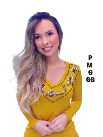 Blusa  feminina em pedrarias  - Foto 5