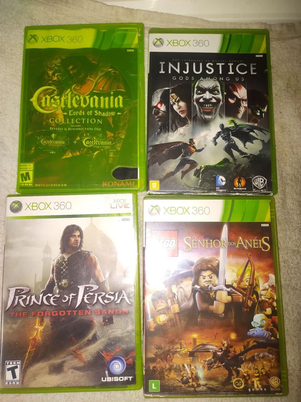 Jogos Xbox 360 - Castlevania, Injustice, Prince of Persia, Senhor dos Anéis