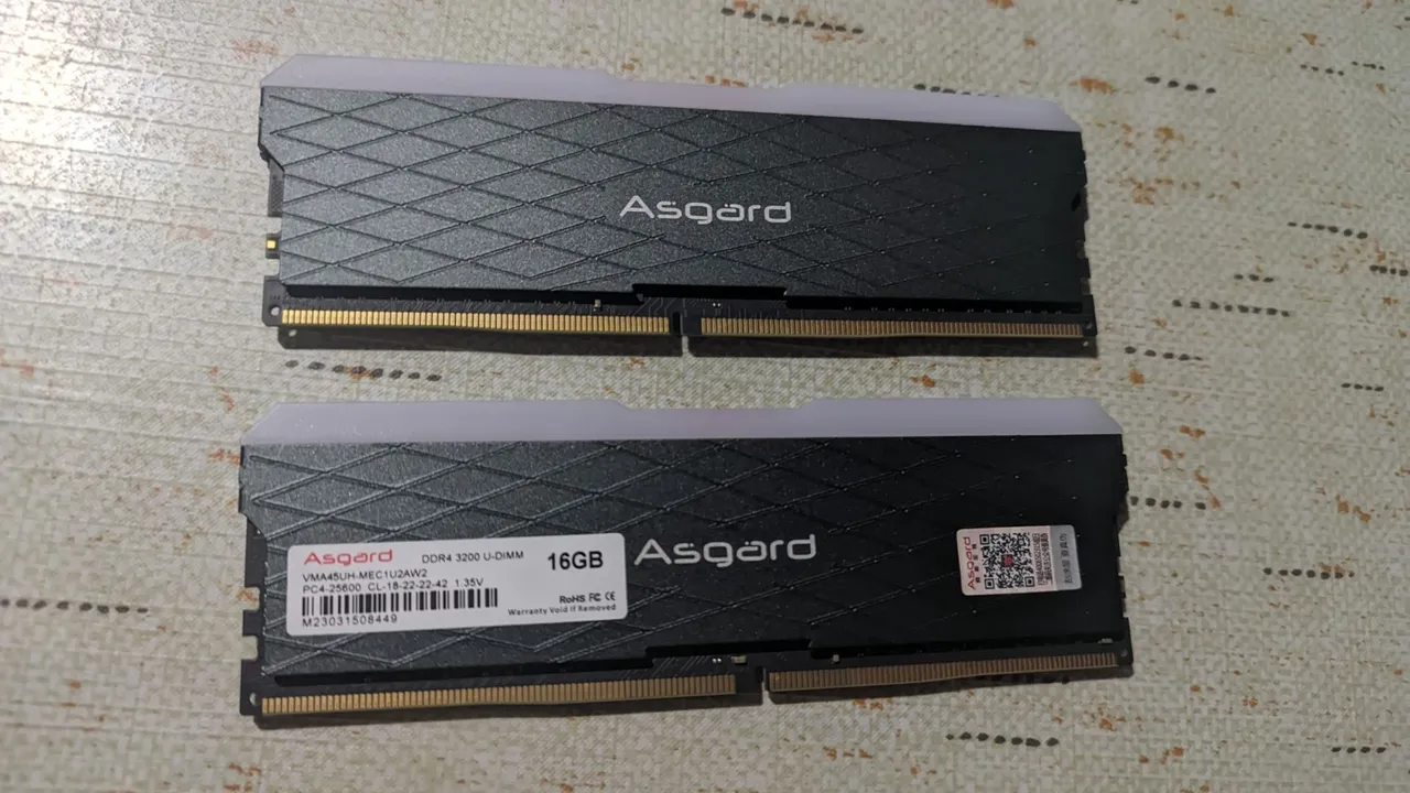 Memória RAM Asgard 32GB (2x16GB) DDR4 3200MHz
