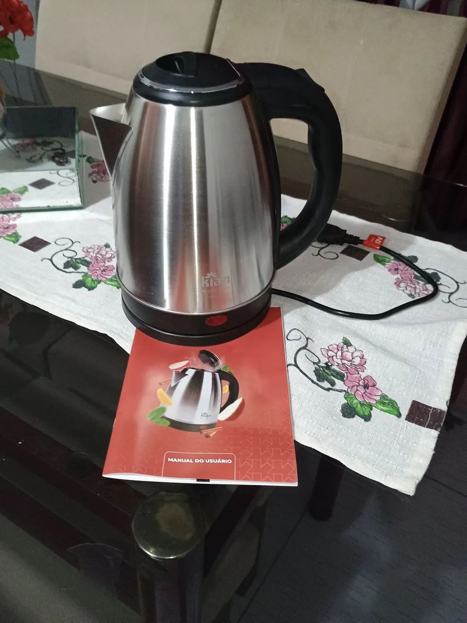 Chaleira Elétrica Inox 1,8L - Nova - Foto 4