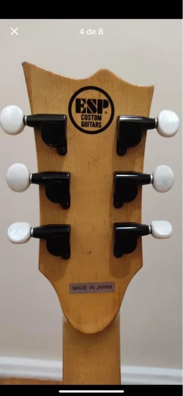 Guitarra ESP Custom Eclipse Japonesa anos 80 rara - Foto 4