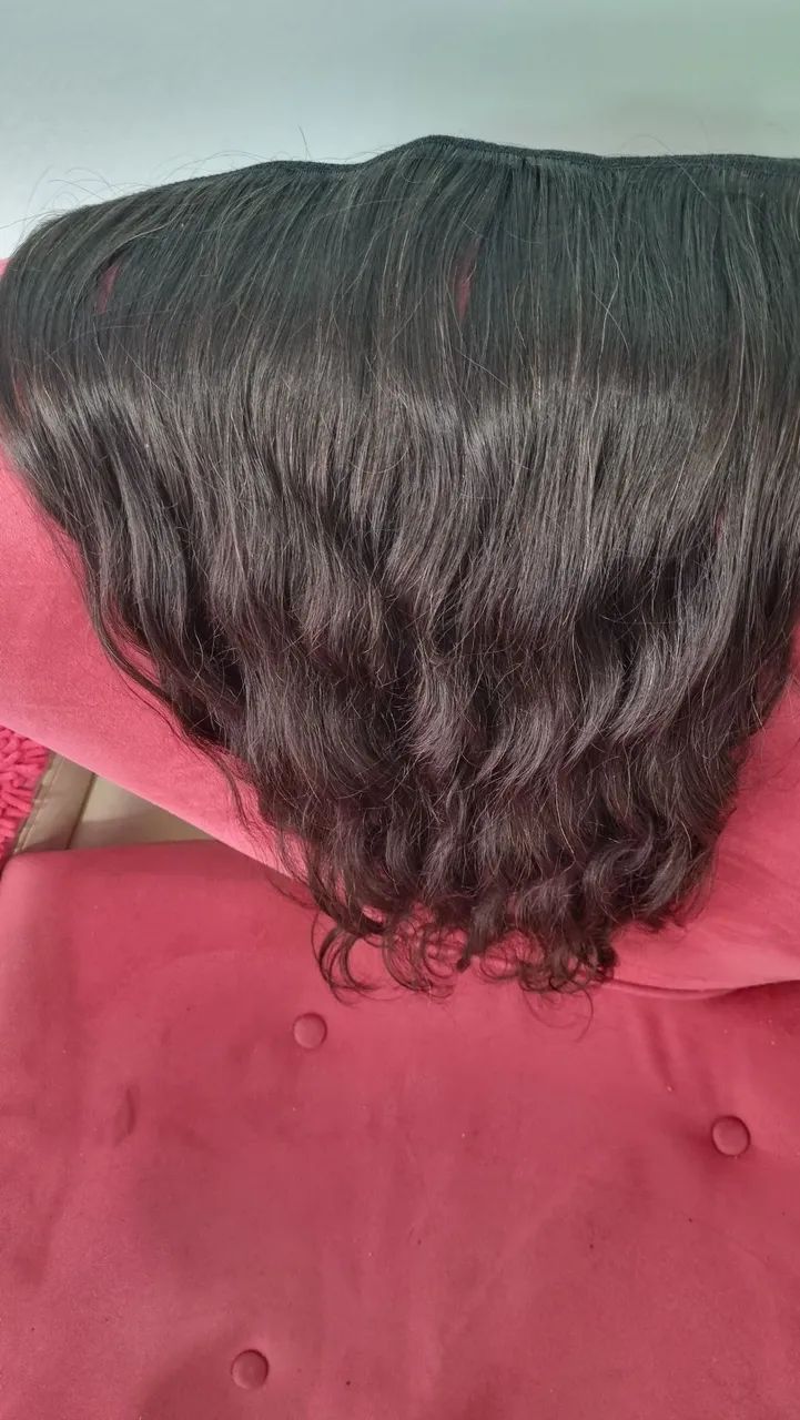 Cabelo Humano Castanho Natural 55cm - Foto 3