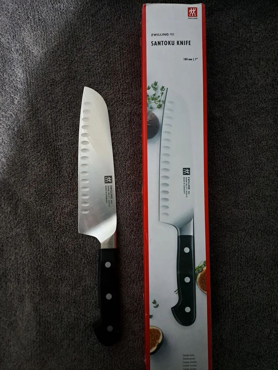 faca zwilling pro santoku com alvéolos 