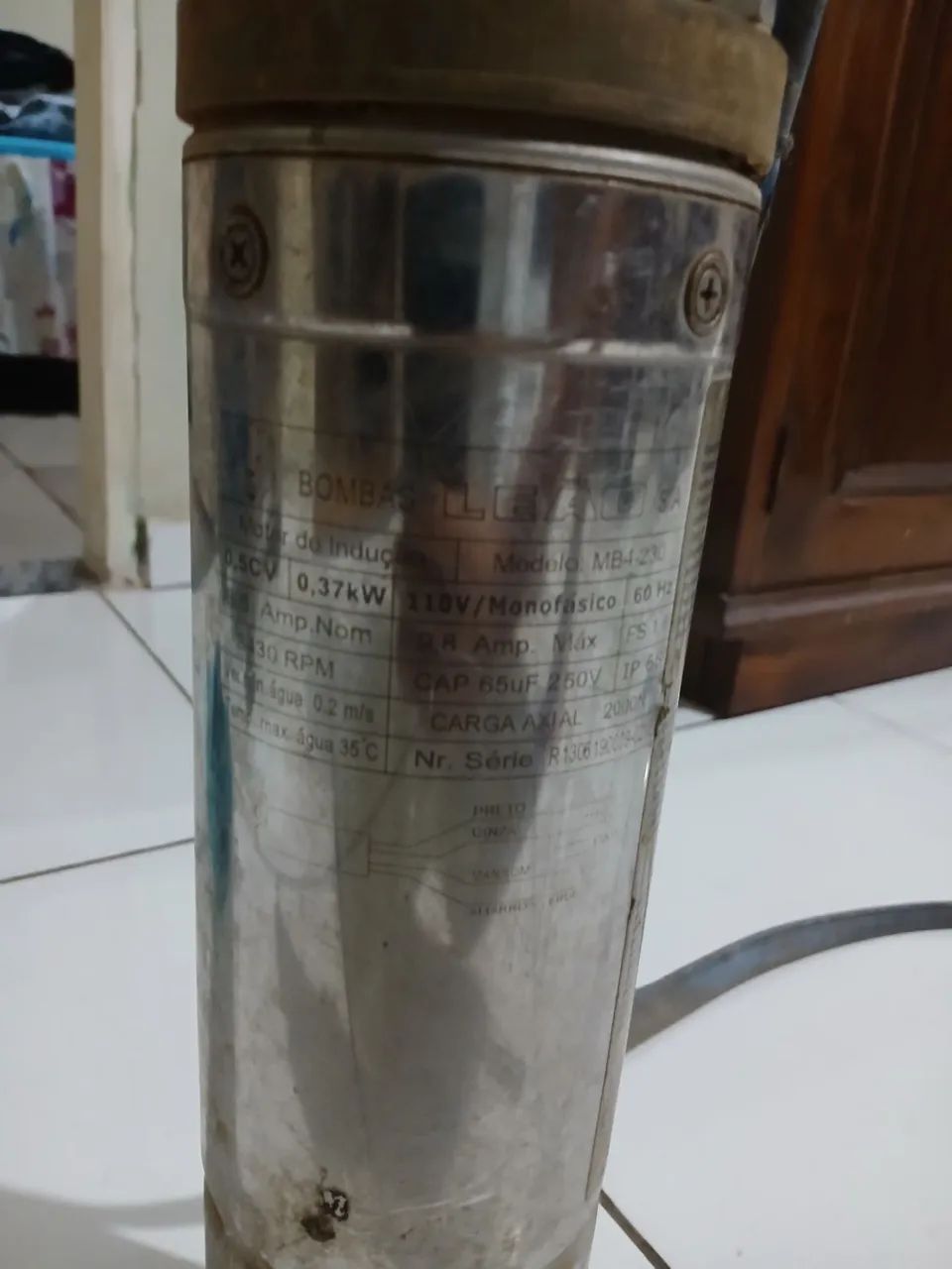 Bomba leão 0,5 cv 110 monofasica - Foto 3