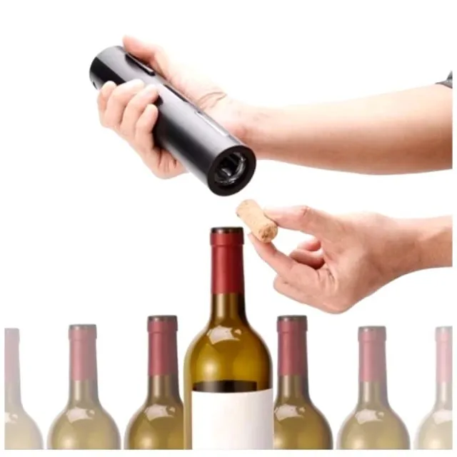 Abridor Saca Rolhas Garrafa De Vinho elétrico Automático a Pilhas