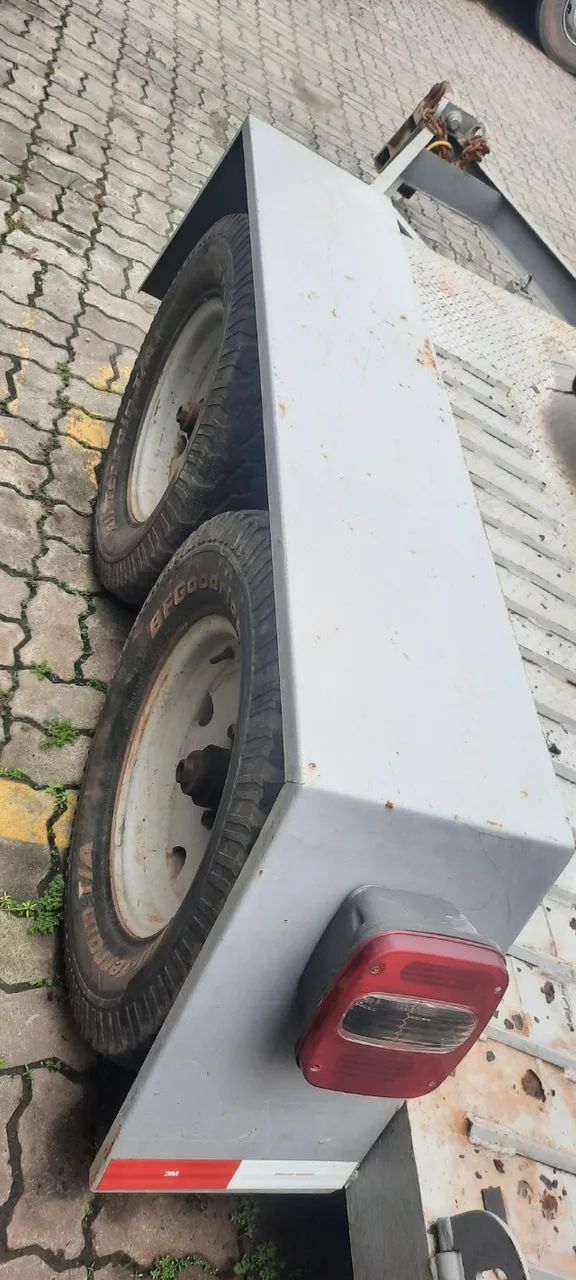 Carretinha reboque - Empilhadeira e mini maquinas - Foto 5