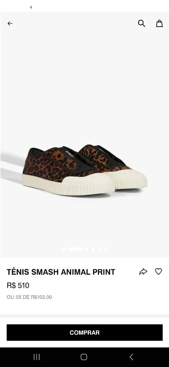Tênis Smash Animal Print