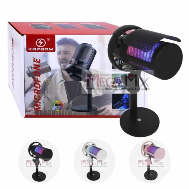Microfone Condensador USB KA-8759 - Kapbom 008673