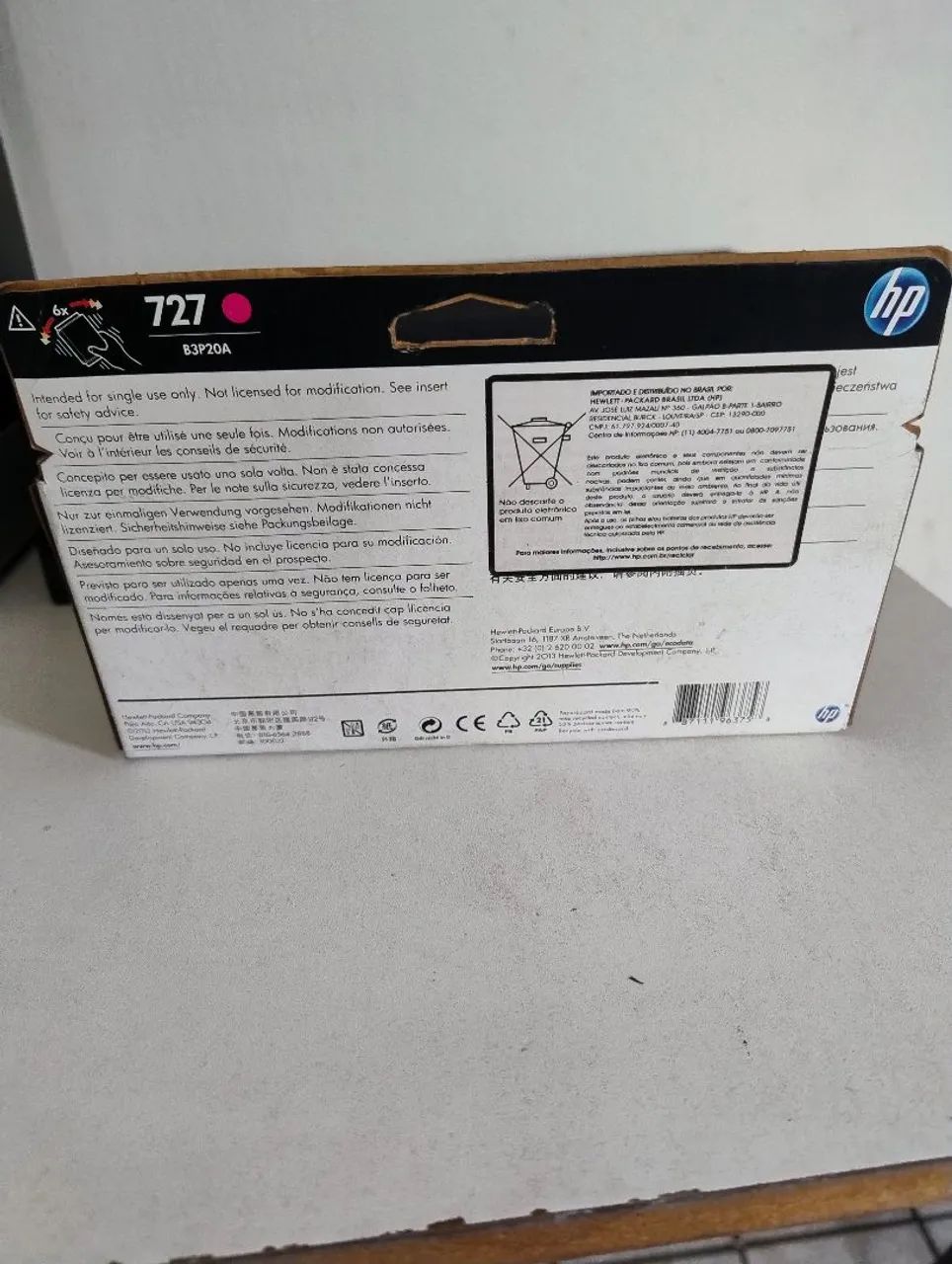 Cartucho de tinta HP Designjet 727 Magenta - 130ml - Foto 2