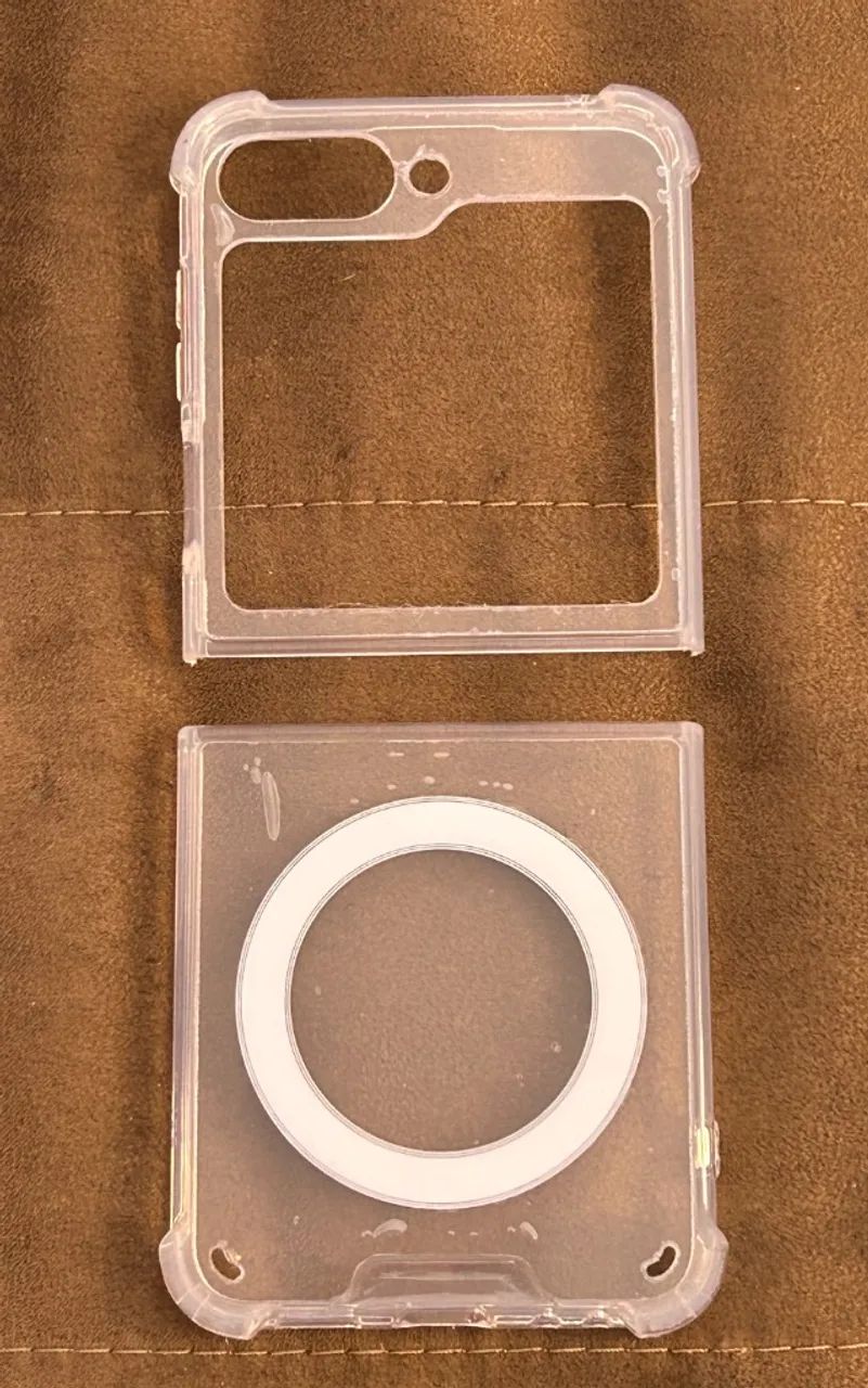 Capa Magsafe transparente p/ Samsung Z Flip 5 Nova Flip5 - Foto 2