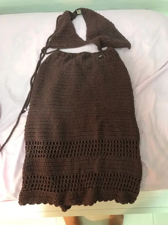 VESTIDO LONGO CROCHÊ (P e M)