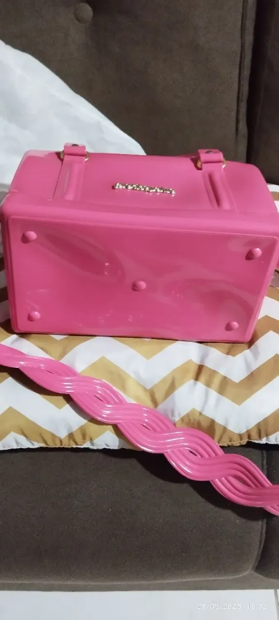 Bolsa Petite Jolie Rosa com Alça Transversal