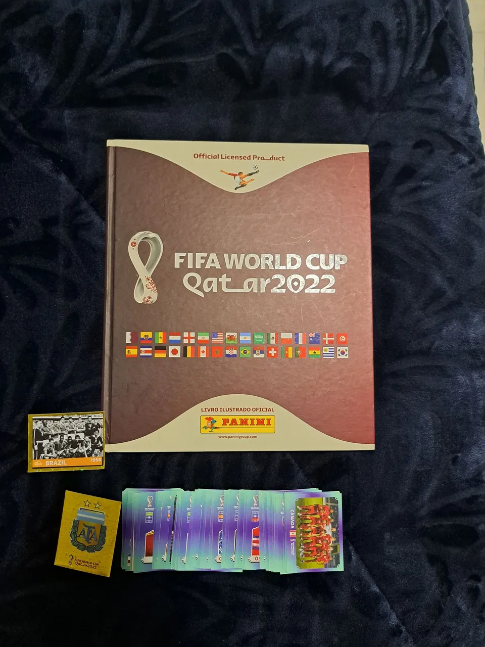 album da copa 2022 completo, com mais algumas figurinhas juntas