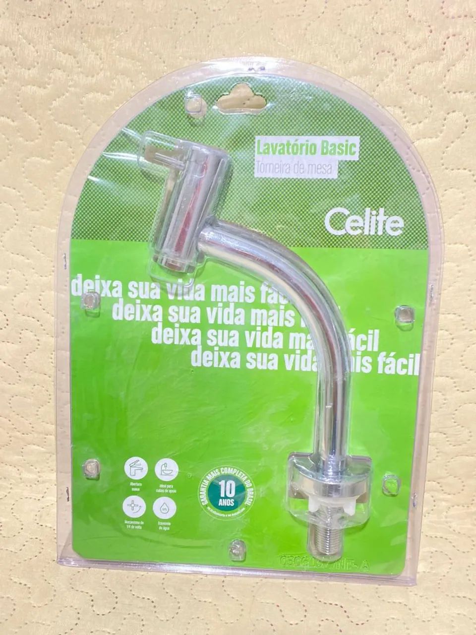 Torneira para Pia de Banheiro Bica Média Cromada Basic Celite64842084399107122