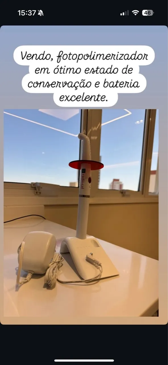 Fotopolimerizador em ótimo estado