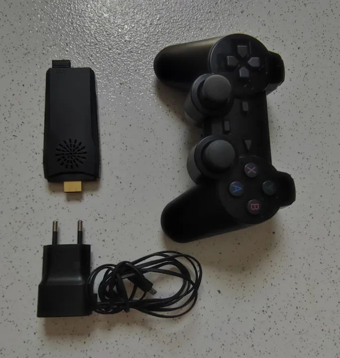 game stick retro com 1 controle jogos na memória sem tampa da pilha funcionando tudo - Foto 4