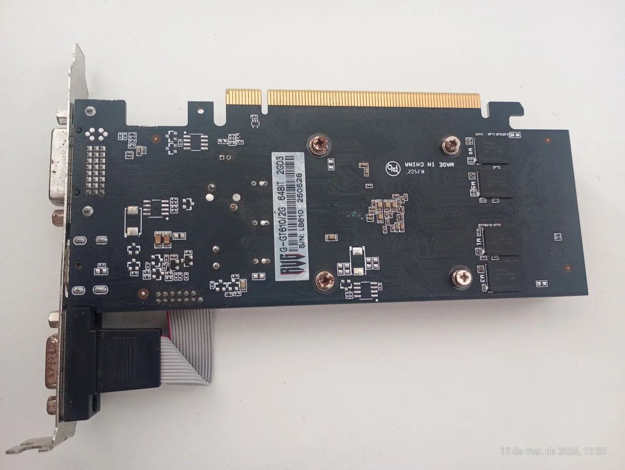 placa de video Nvidia Gt610 2gb (com defeito) - Foto 2