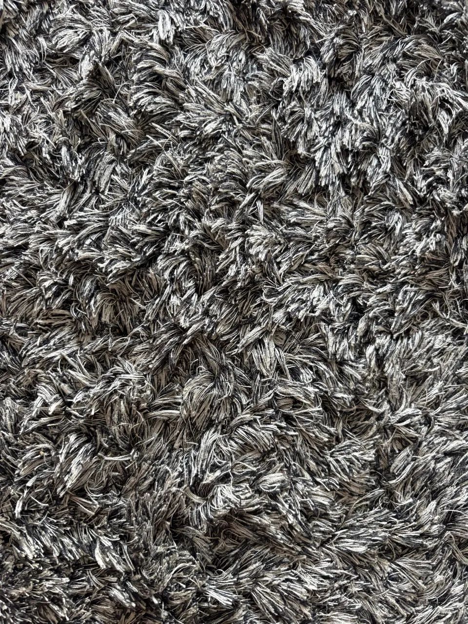 Tapete cinza peludo - Foto 3