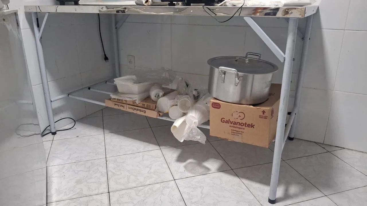 Mesa industrial inox