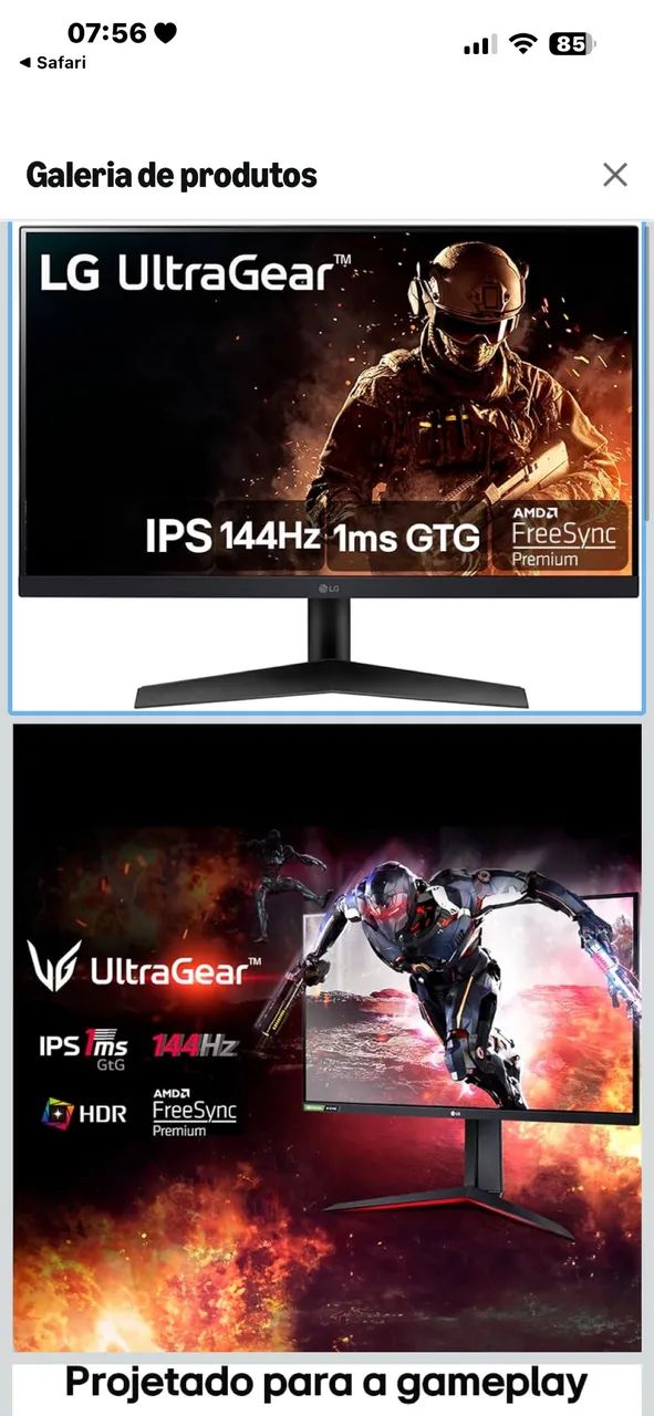 MONITOR GAMER 24p 144hz 1ms - Foto 2