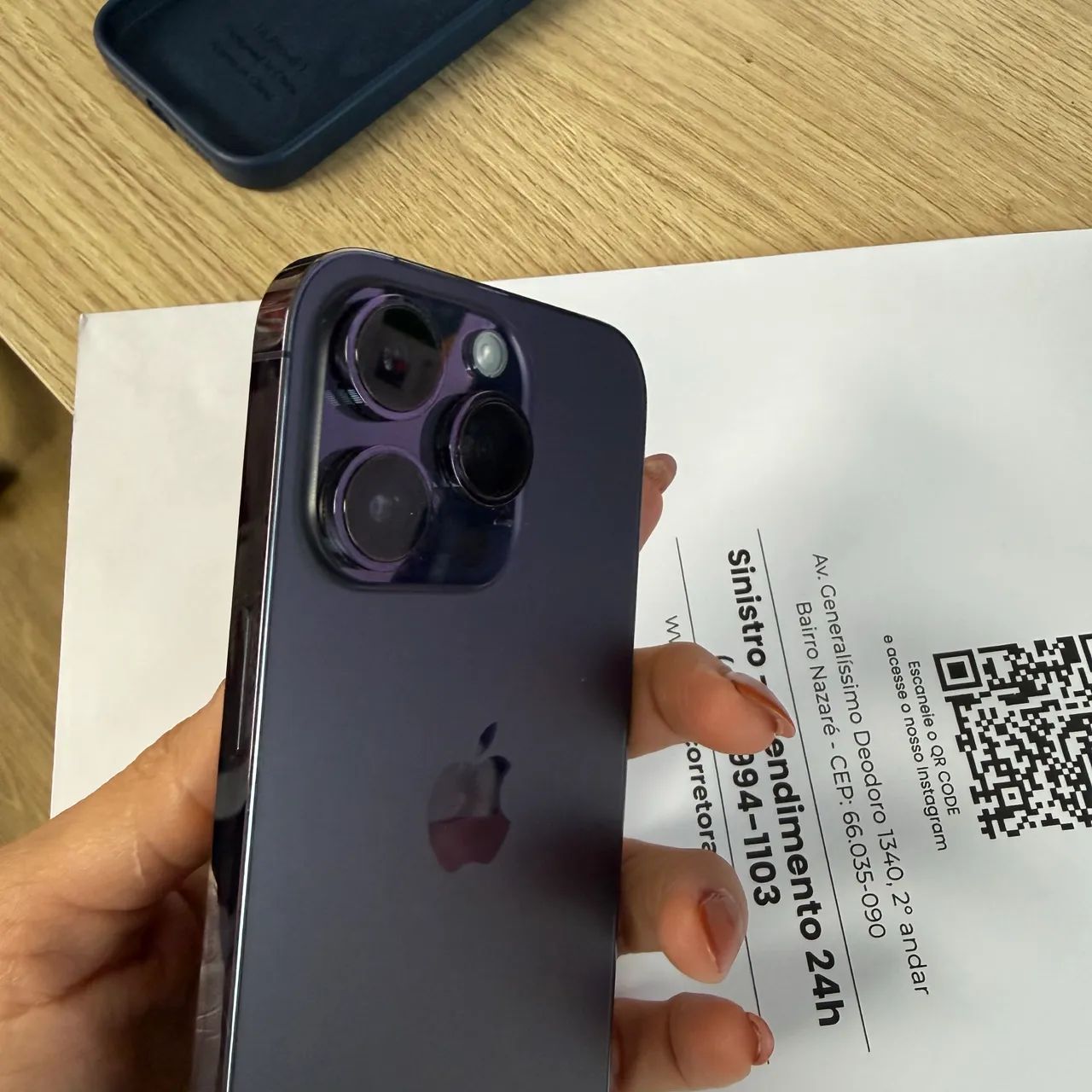 VENDO IPHONE 14 PRO - Lilás  - Foto 2