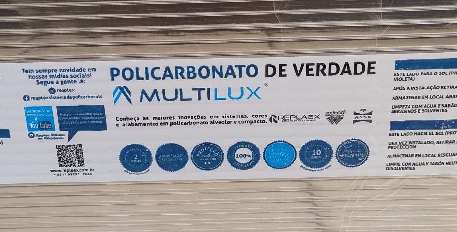 Placa grande policarbonato - Foto 2