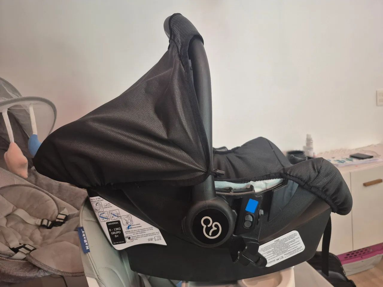 Kit carrinho de bebê + bebê conforto galzerano - Foto 4