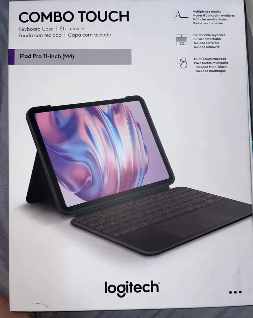 Capa teclado Logitech Combo IPad Pro M4/M5 11 polegadas