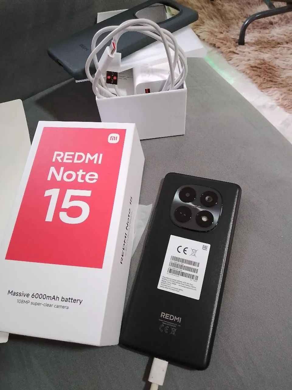 Celular novo na caixa com garantia redmi note 15 108 mp super