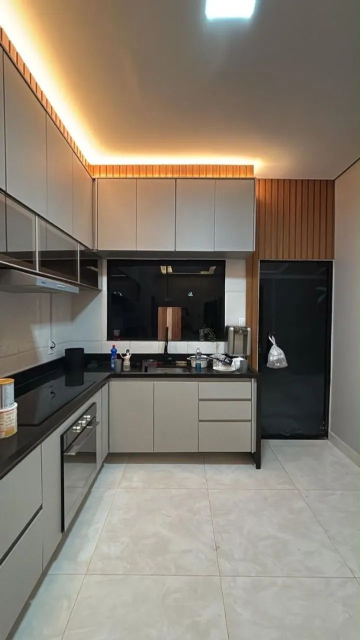 Cozinha planejada com iluminação LED  - Foto 3