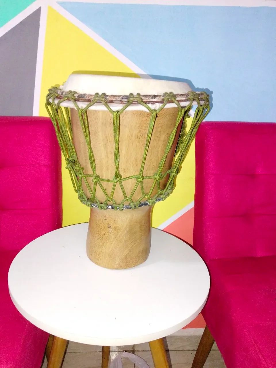 Atabaque Tambor Djembe (45 cm )  - Foto 4