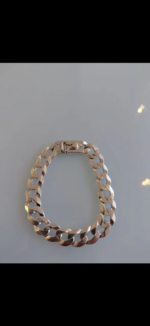 Pulseira de Prata 13MM 38G - Foto 2