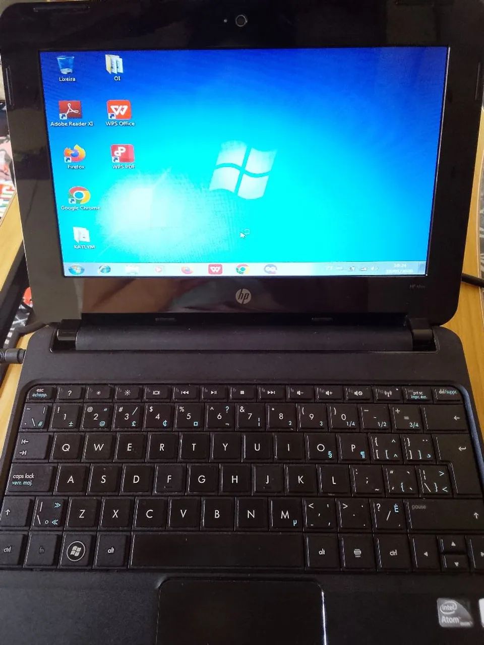 Notebook HP mini 110, Funcionando perfeitamente, com WINDOWS 7 e Upgrade (4 de ram e SDD).