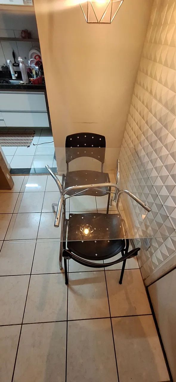 Mesa tampo de vidro  - Foto 2