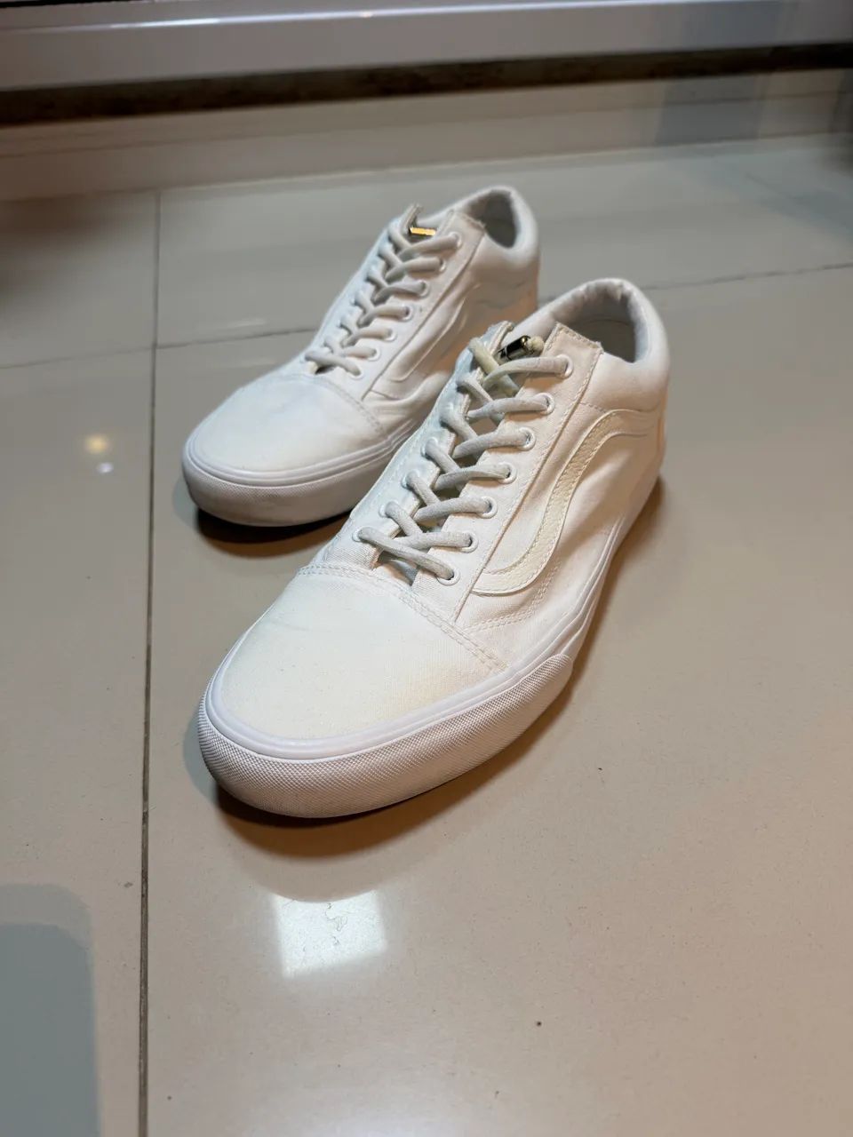 Tênis Vans Tecido Branco 43