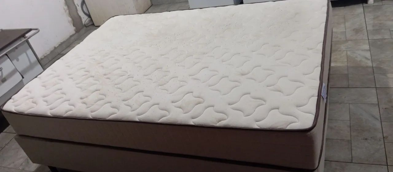 Cama box casal novinha - Foto 5