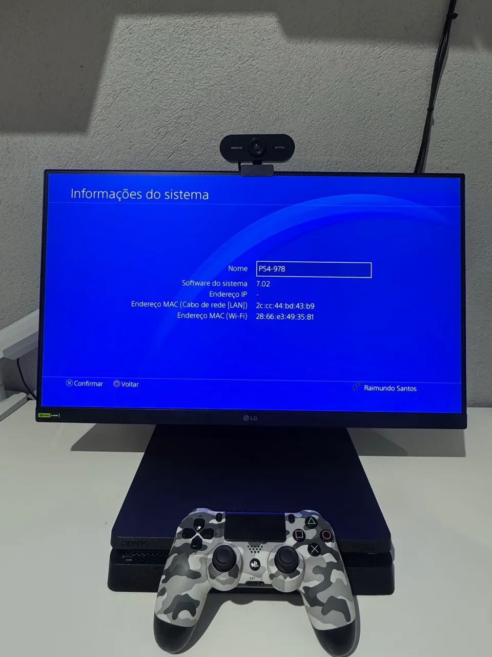 PS4 SLIM 1T VERSÃO 7.02