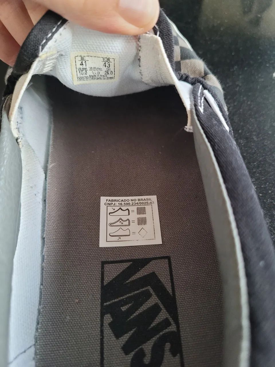 Vans slip-on checkerboard black grey - Foto 4