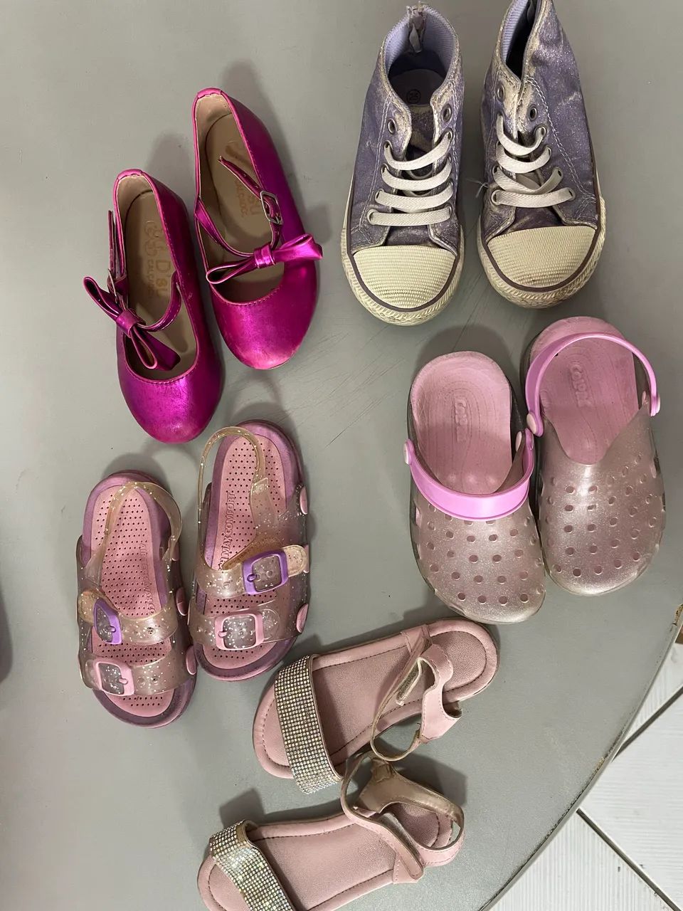 calçado infantil combo 5 pares